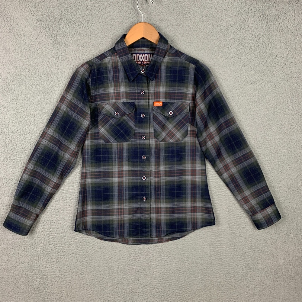 Dixxon Flannel Aero Precision Shirt Women's Small S Multi Plaid Long Sleeve Work